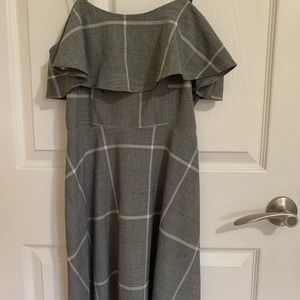Forever 21 check style pinafore dress